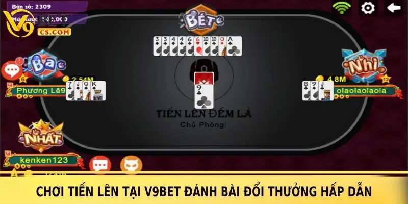 Chơi Tiến Lên tại V9bet đánh bài đổi thưởng hấp dẫn