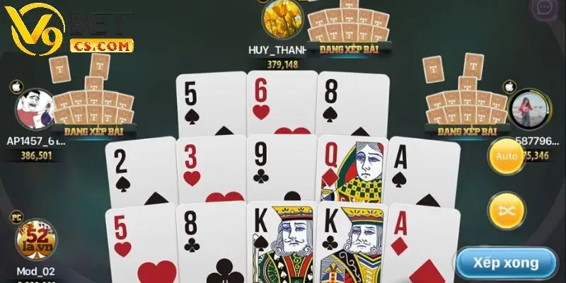 Chú ý đến các bộ bài trong game Mậu Binh