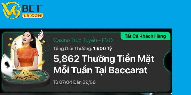 Khuyến mãi casino EVO hấp dẫn