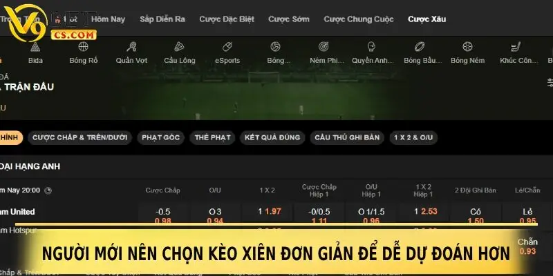 Người mới nên chọn kèo xiên đơn giản để dễ dự đoán hơn