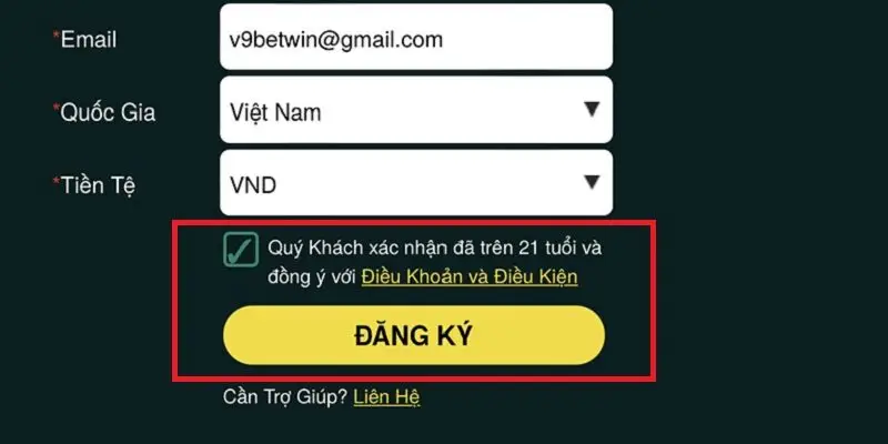 Xác nhận đăng ký thành tài khoản thành công